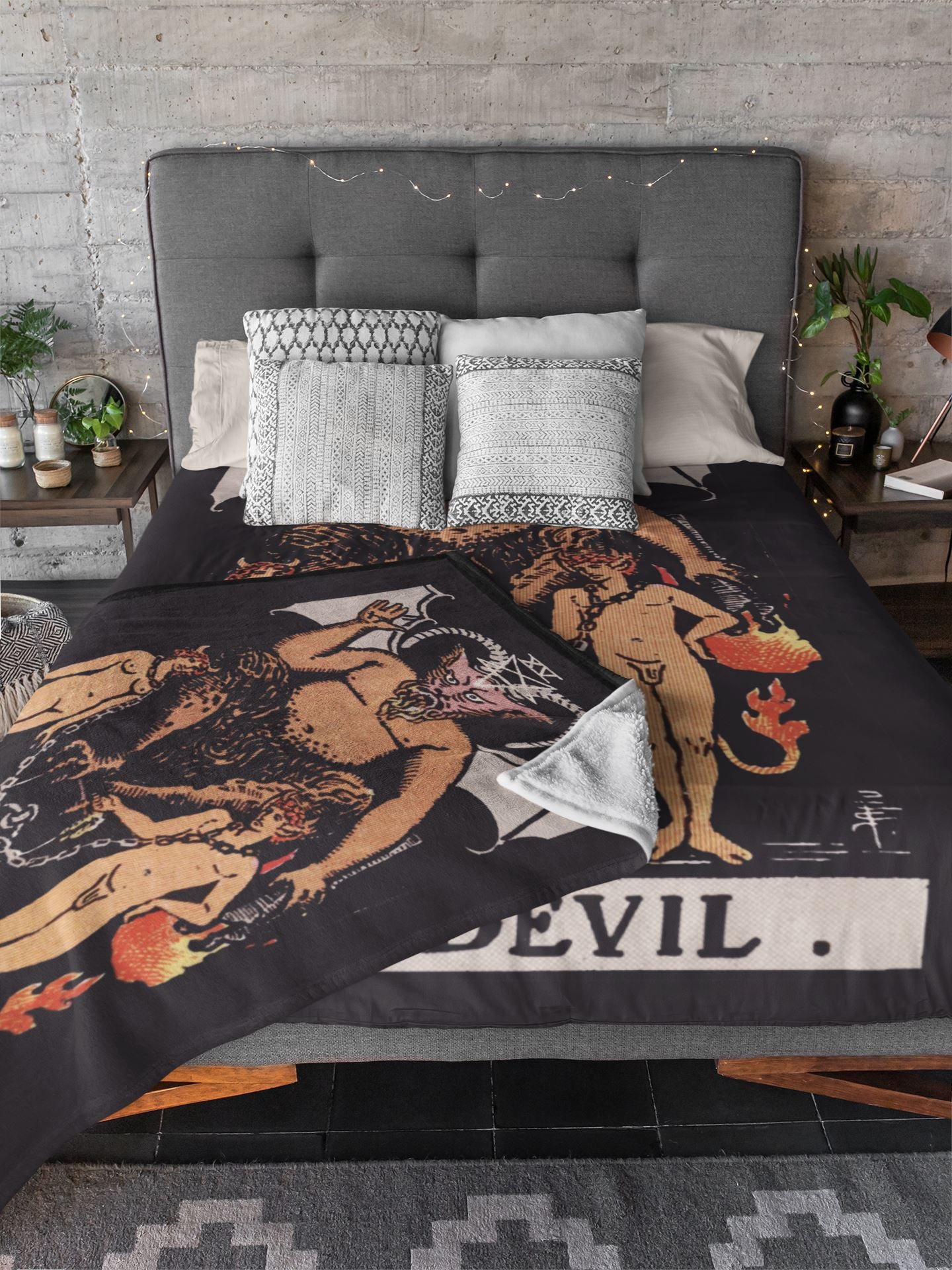 Devil Tarot Blanket - Nirvana Threads