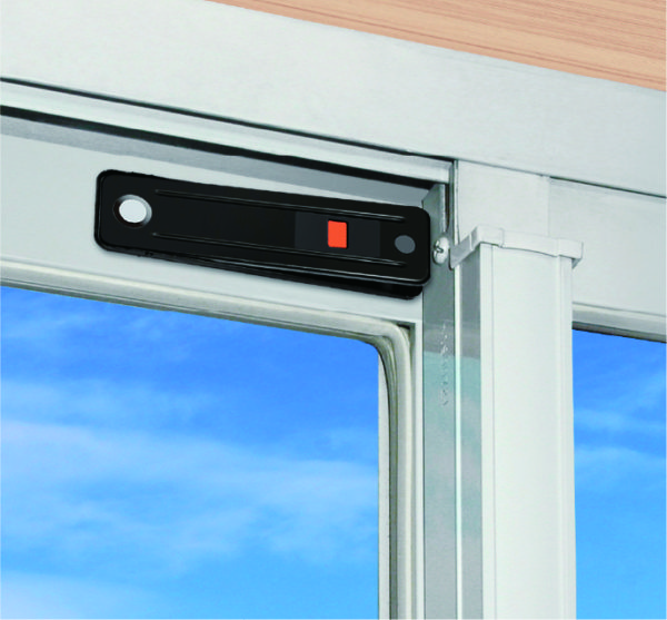 快適防犯 お知らせ窓付き ワンタッチロック 大 - 防犯・防災グッズの