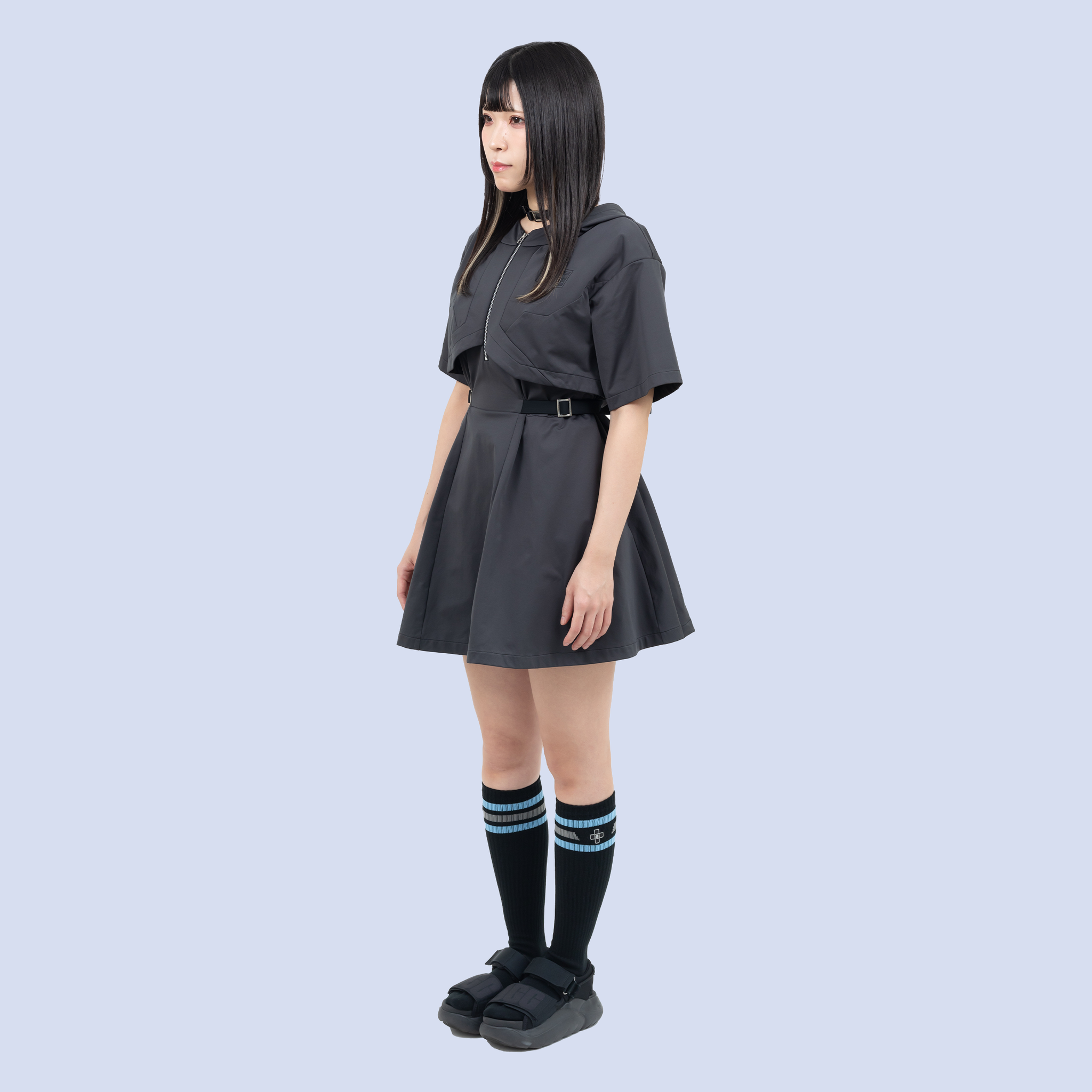 LIFESAVEミニワンピース（グレー） – nonoyamaaki