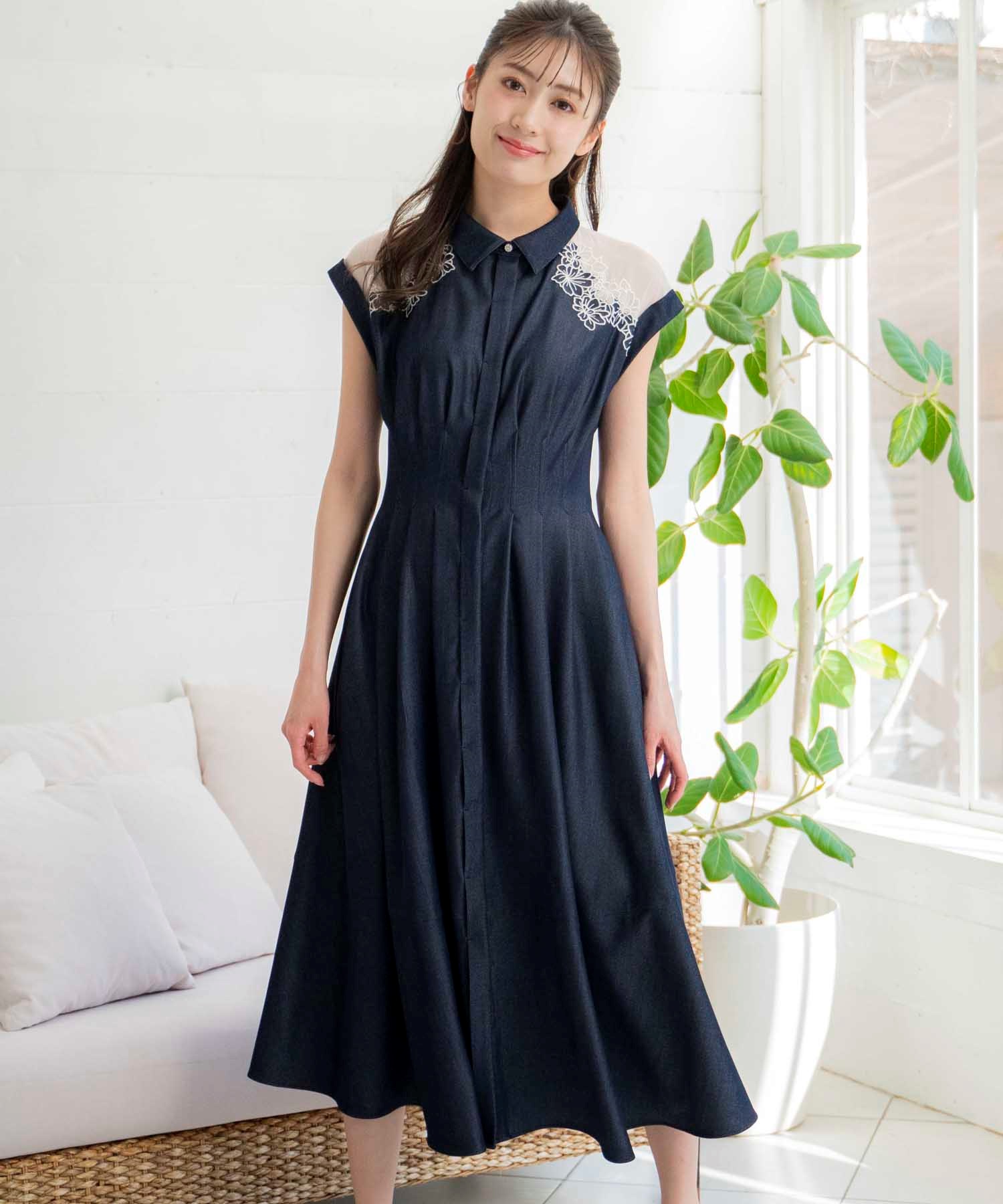 刺繍シアーワンピース | シャツワンピース | NOELA OFFICIAL WEB STORE