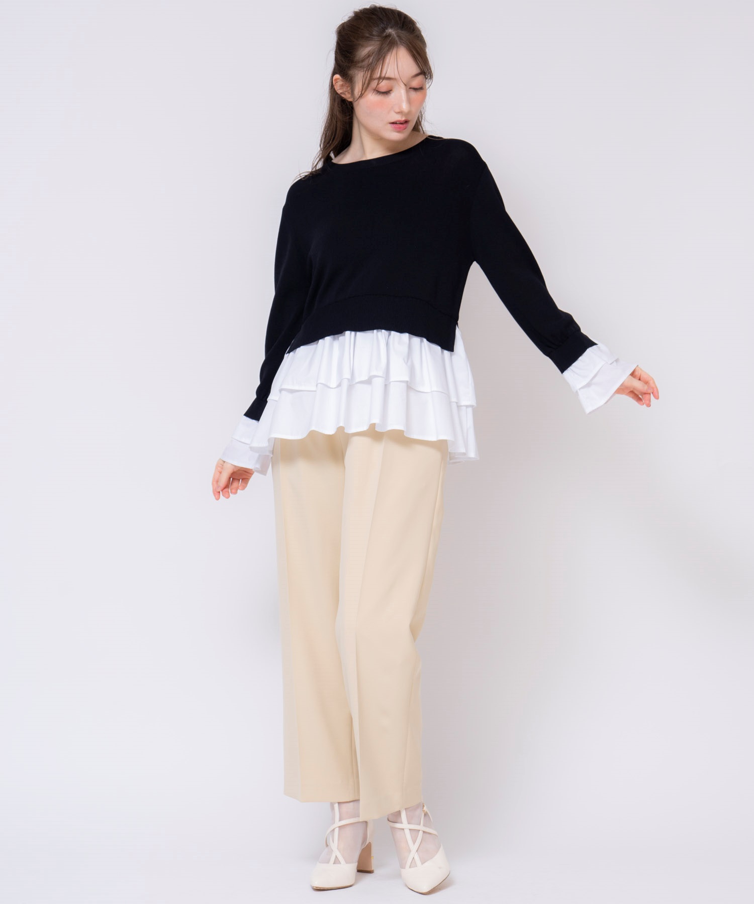 サス付きタックパンツ | その他パンツ | NOELA OFFICIAL WEB STORE