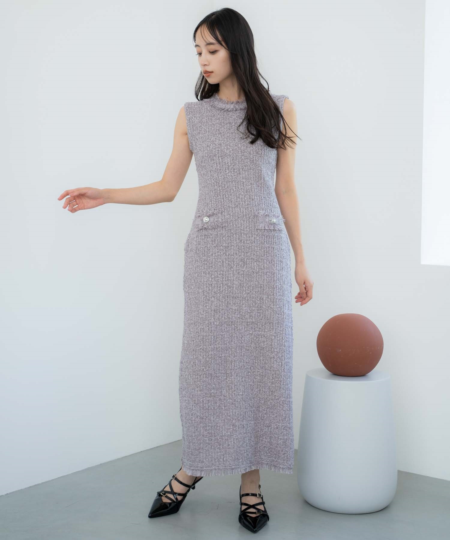 ツイードニットワンピース | ニットワンピース | NOELA OFFICIAL WEB STORE