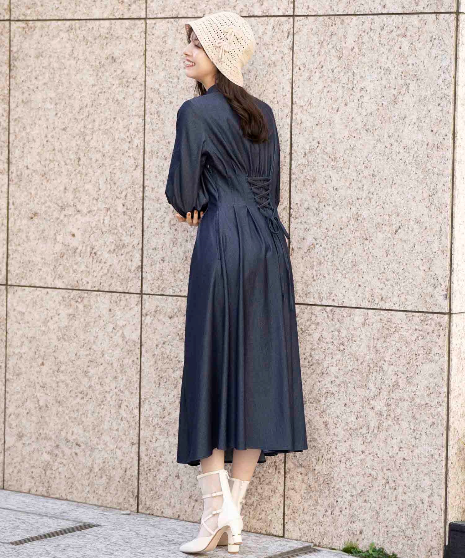 ⭐️45R 45rpm ⭐️ ジャージフラノ千鳥ワンピース R刺繍 ⭐️45R