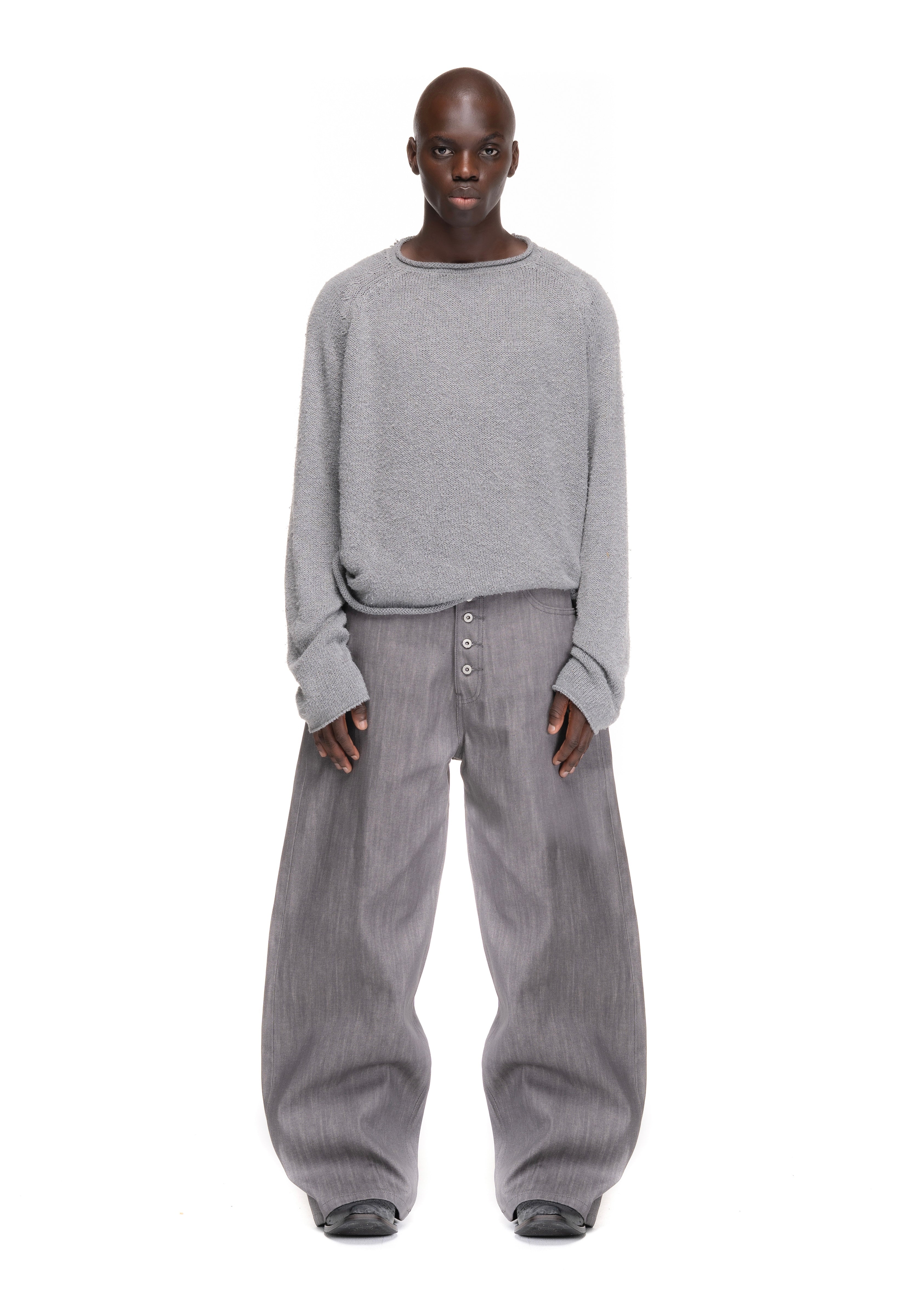 RAW DENIM JAPANESE LOOSE FIT GREY – NO/FAITH STUDIOS