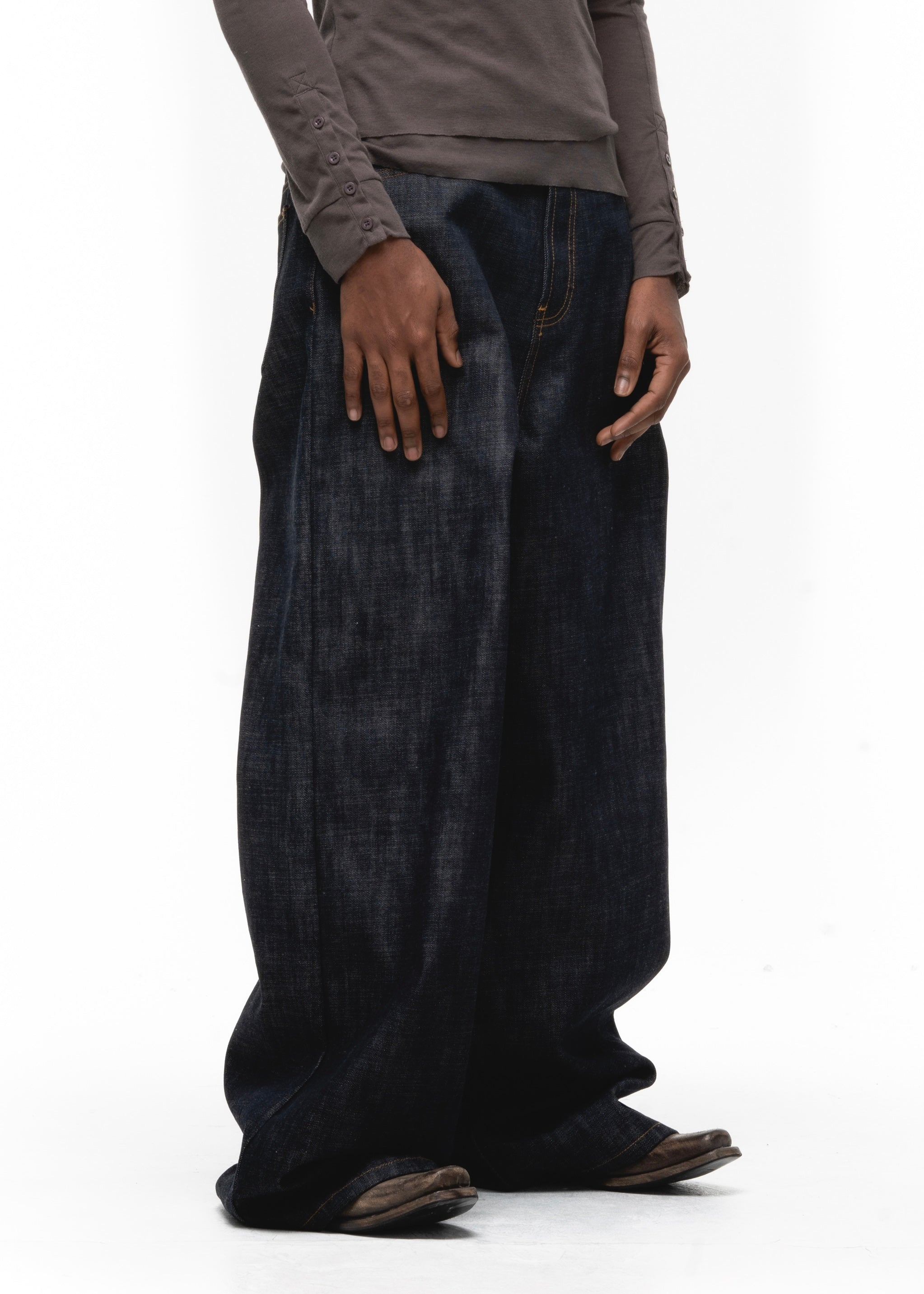 RAW DENIM JAPANESE ULTRA LOOSE FIT BLUE – NO/FAITH STUDIOS