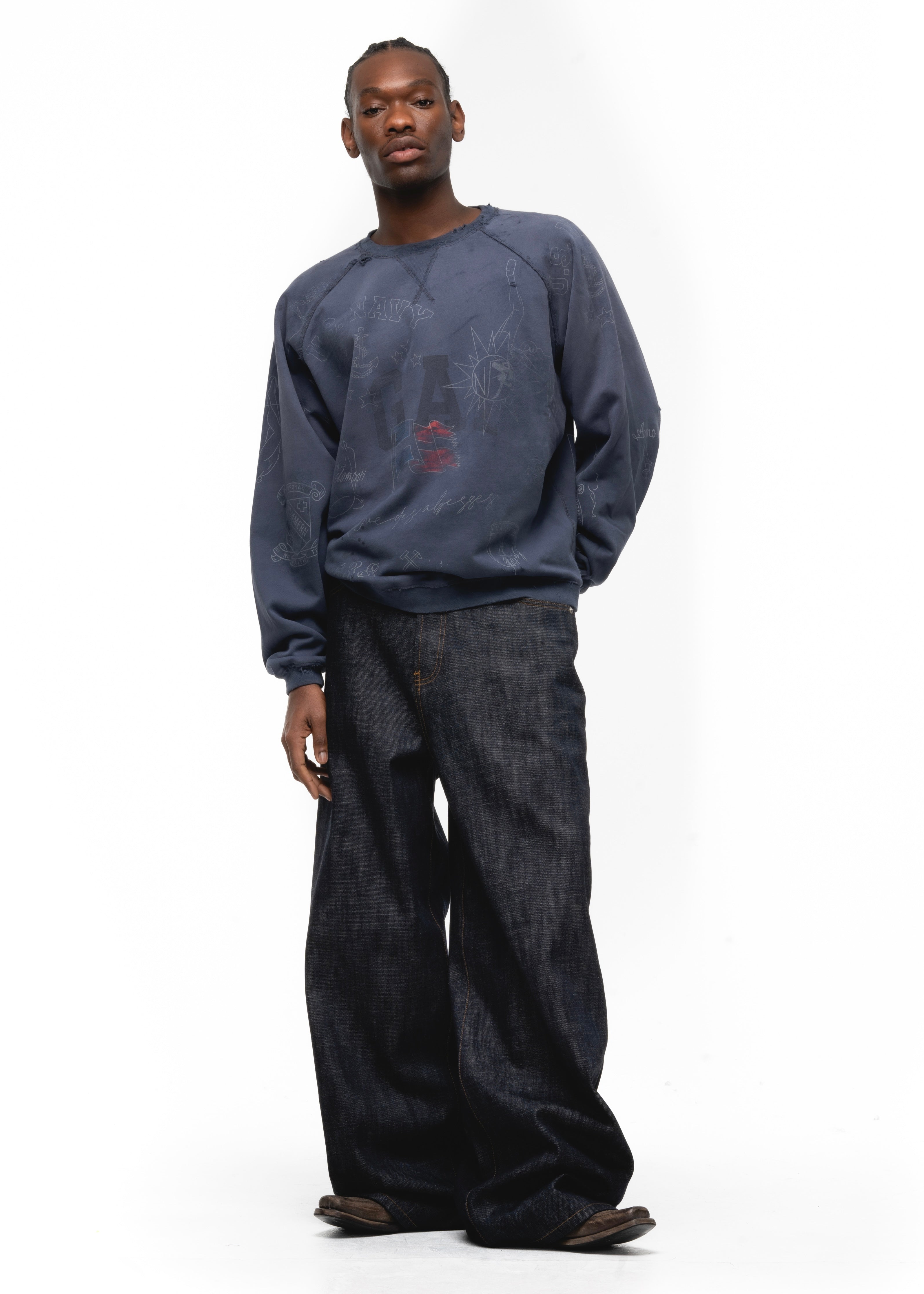 RAW DENIM JAPANESE ULTRA LOOSE FIT BLUE – NO/FAITH STUDIOS