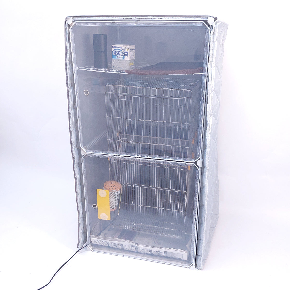 モモンガケージにも極上のダウンコートを「NOBISONテックダウン