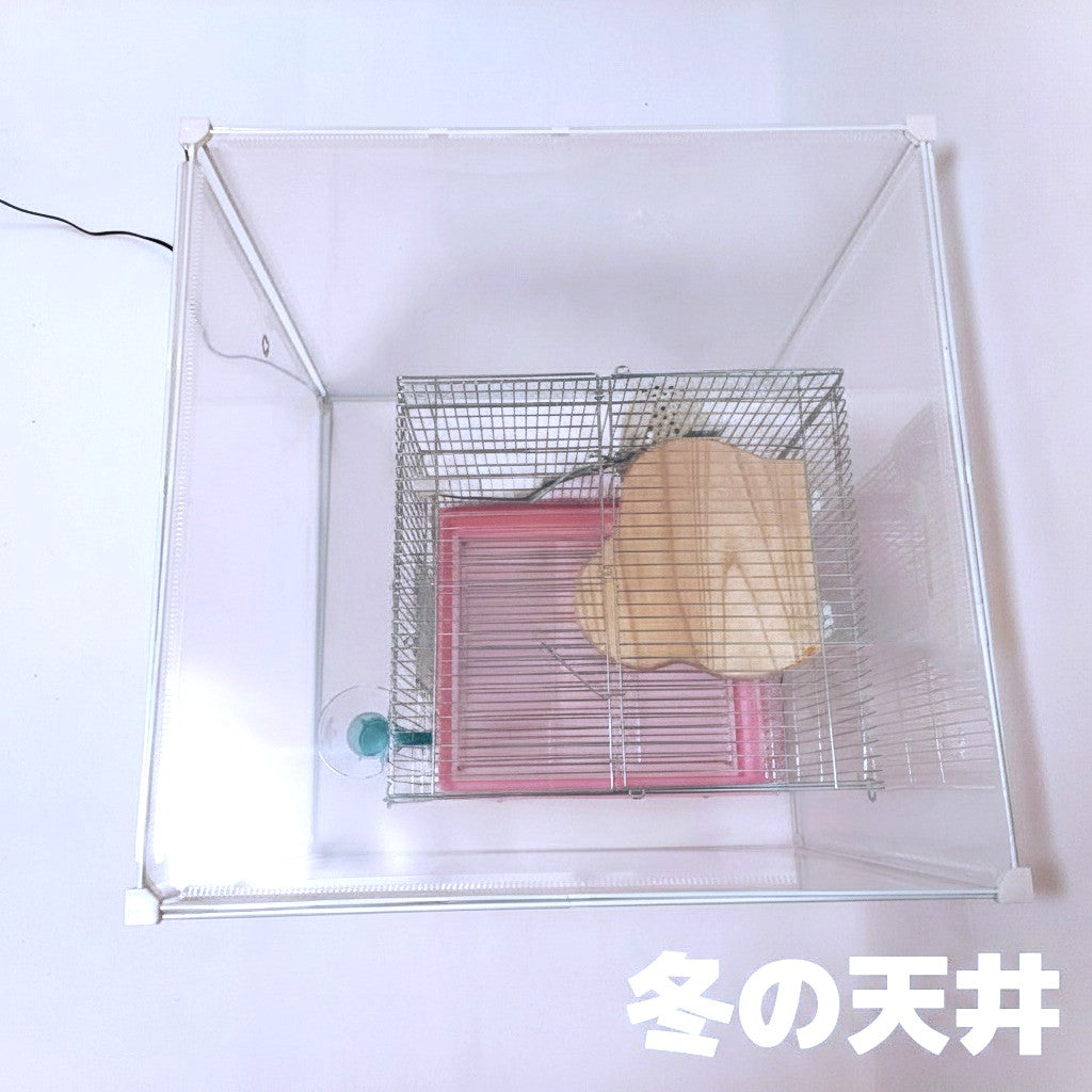 換羽期用ネットカバー2枚付、鳥の羽が飛ばない+夜は保温】インコケージ