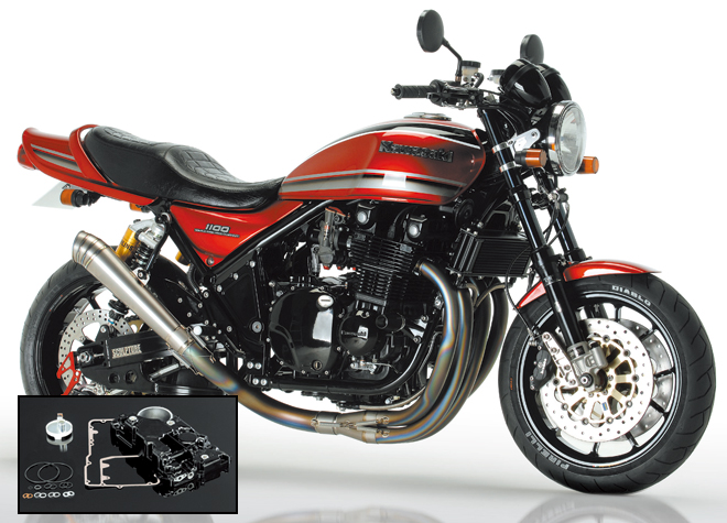 ZEPHYR1100 4in1 手曲げチタンEXマフラー 【カットOILパン付き】 | NOBLEST