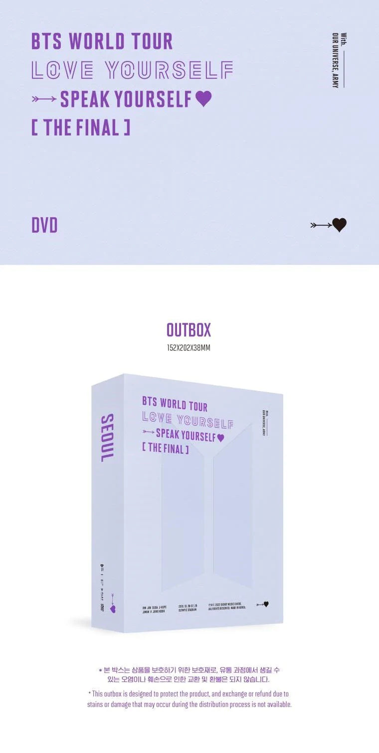 BTS - LOVE YOURSELF SPEAK YOURSELF THE FINAL (DVD)