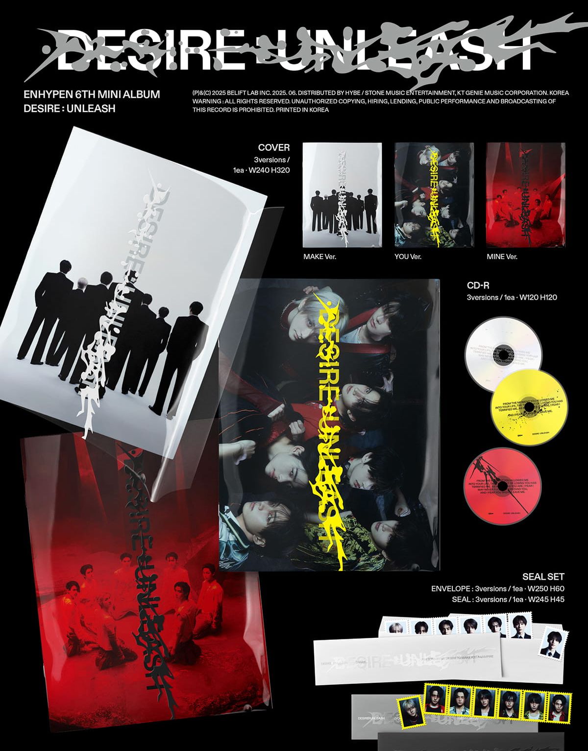 ENHYPEN - DESIRE : UNLEASH + Killing Voice Gift
