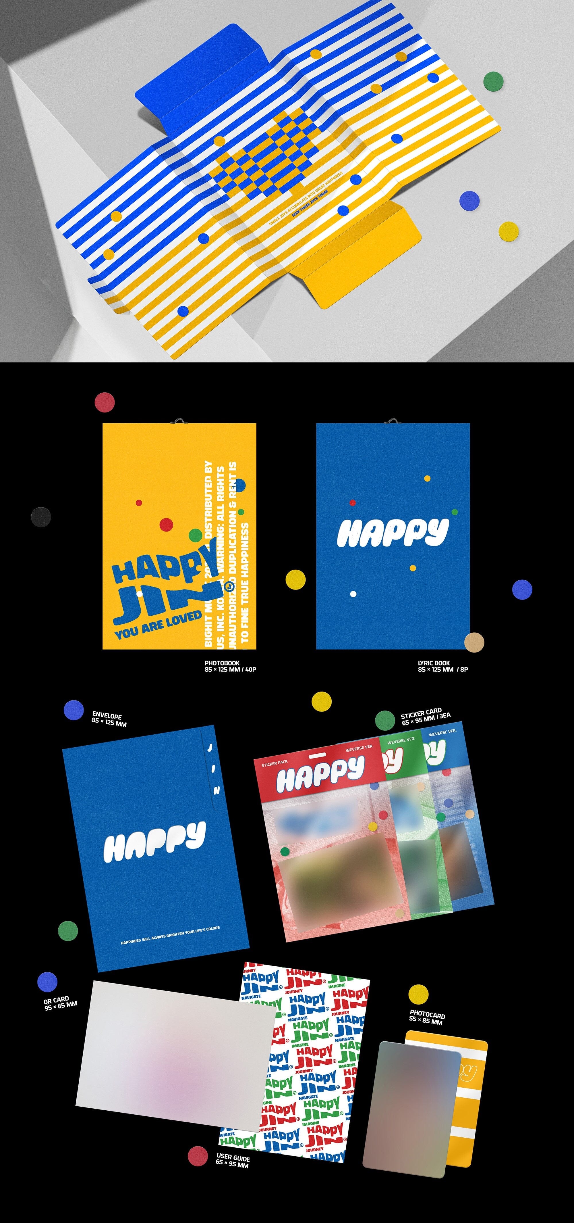 BTS JIN ジン HAPPY+Weverse Albums ver.5セット JIN (BTS) - HAPPY