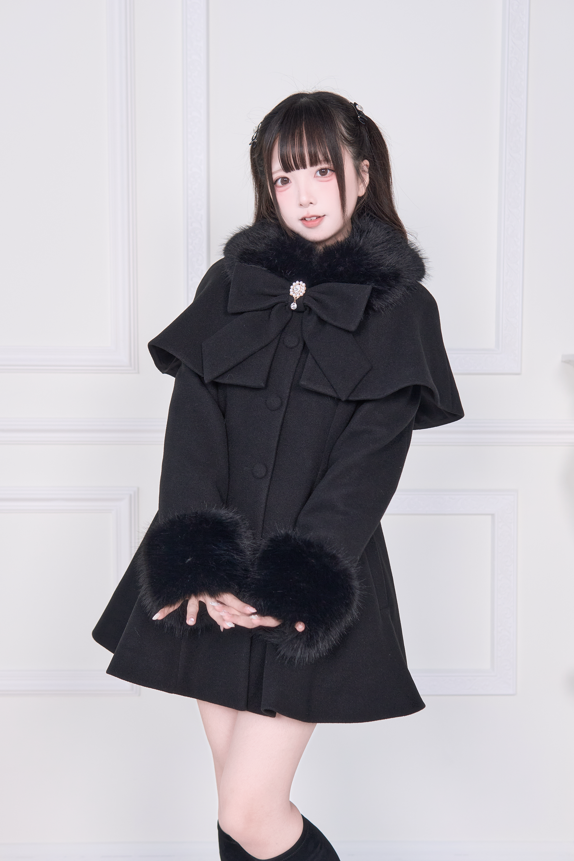 ケープファーフレアコート – NoGenki