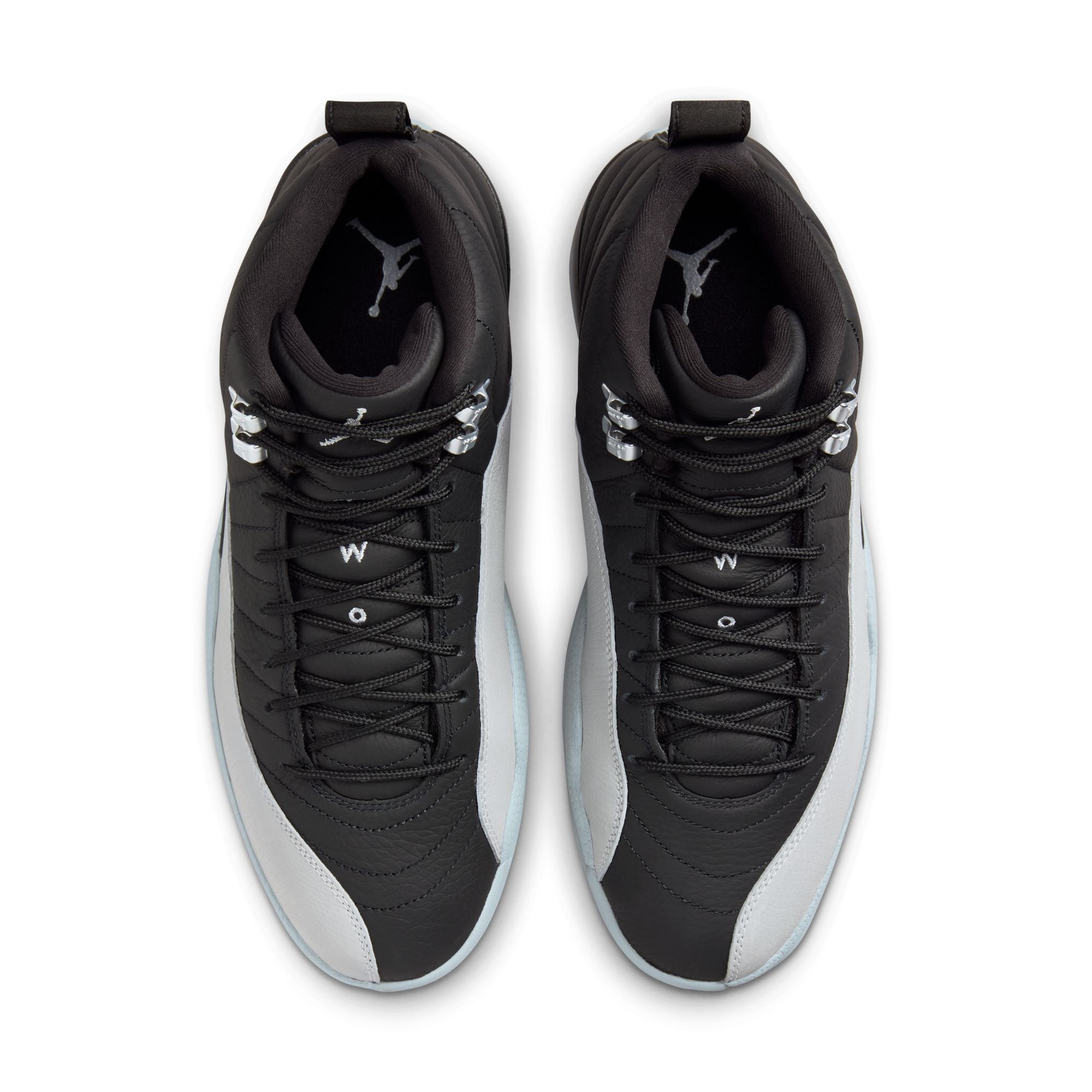 Jordan - Men - Air Jordan 12 Retro - Black/Wolf Grey/White – Nohble