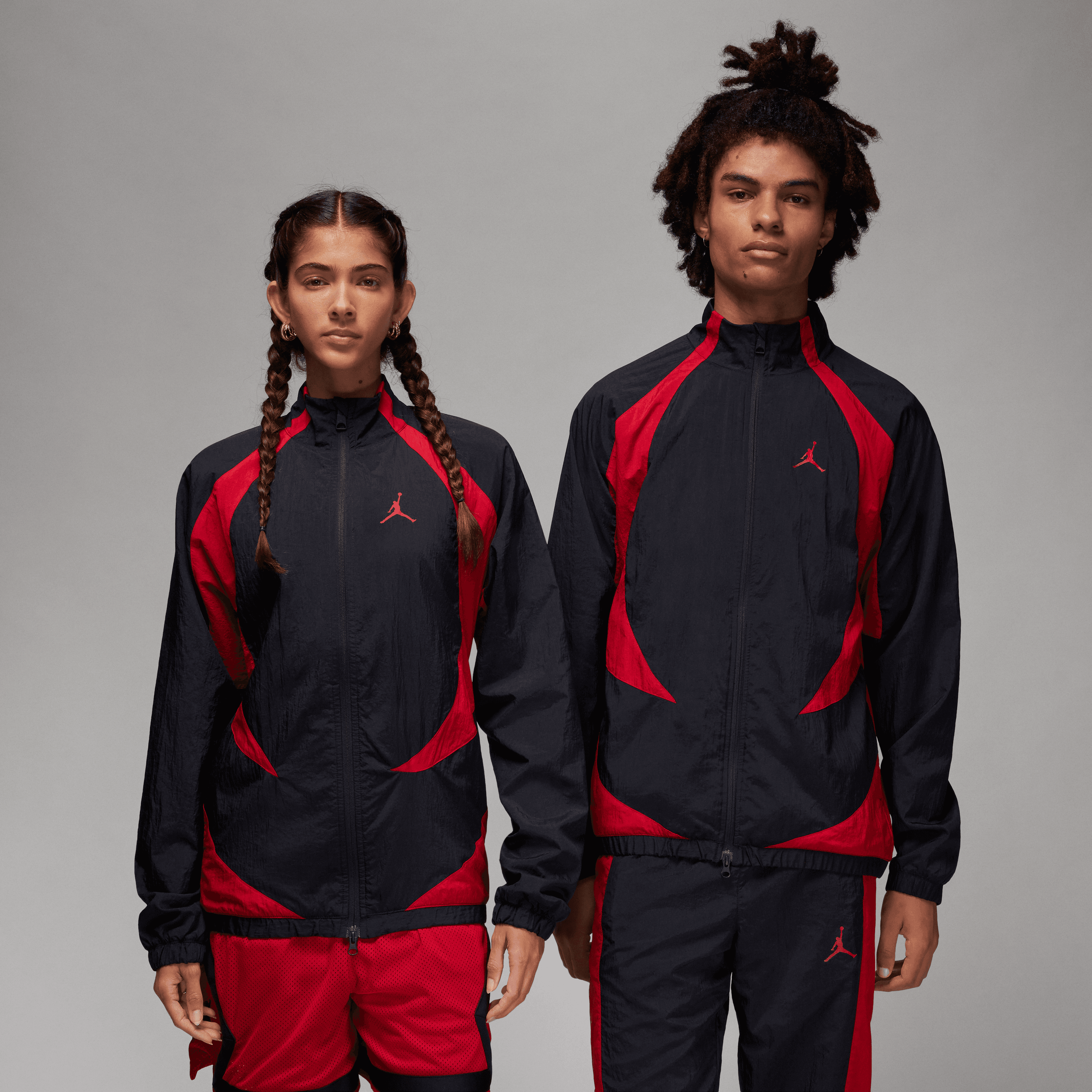 Jordan - Men - Sports Jam Warm-Up Jacket - Black/Gym Red – Nohble
