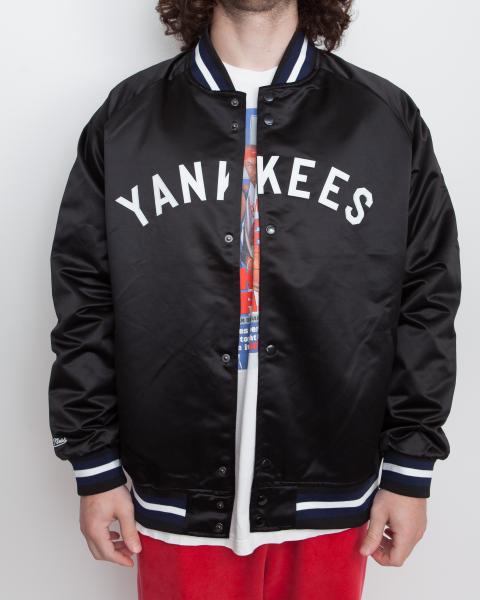 MITCHELL & NESS - Men - New York Yankees Satin Jacket - Black – Nohble