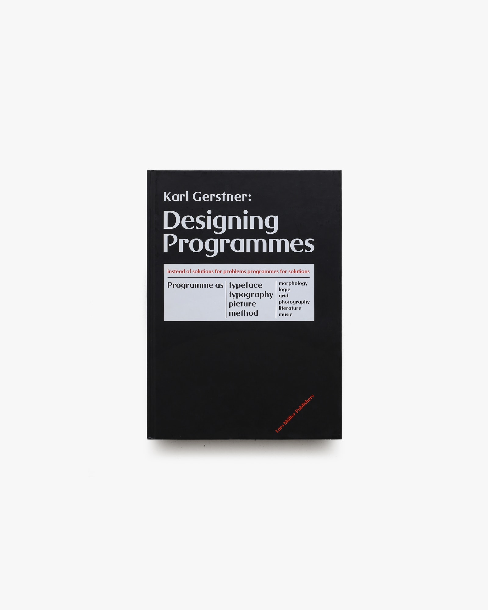 Designing Programmes | Karl Gerstner | nostos books ノストスブックス