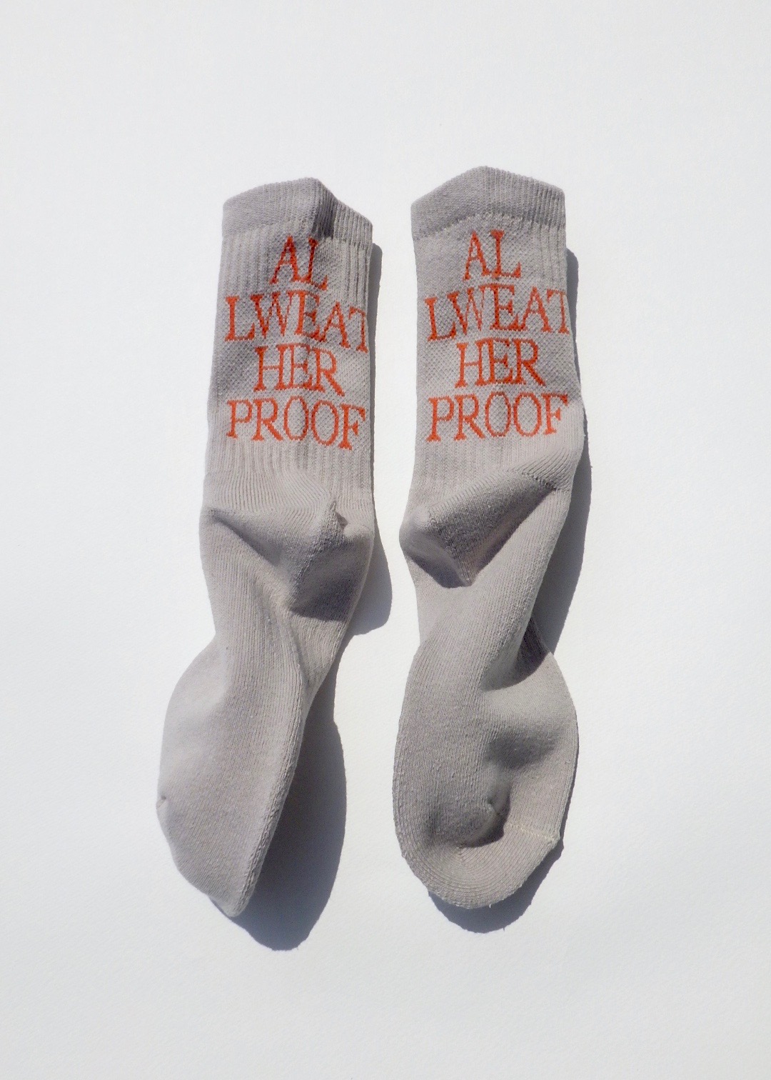 ALWAYTH × MY LOADS ARE LIGHT, AWP TEXT socks - notwonderstore