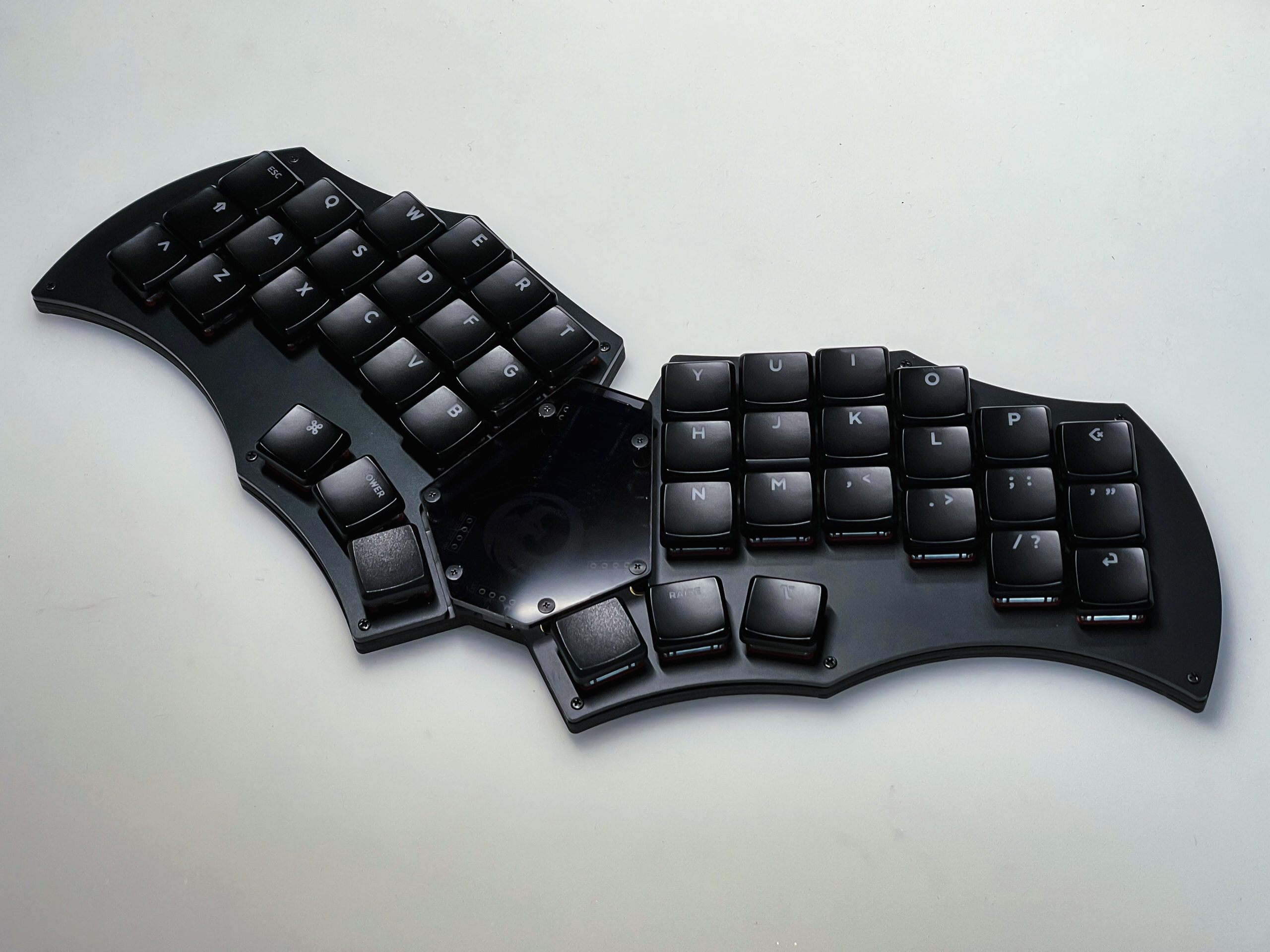 GoFortySplit（Alu黒 ）＋パームレストカバー