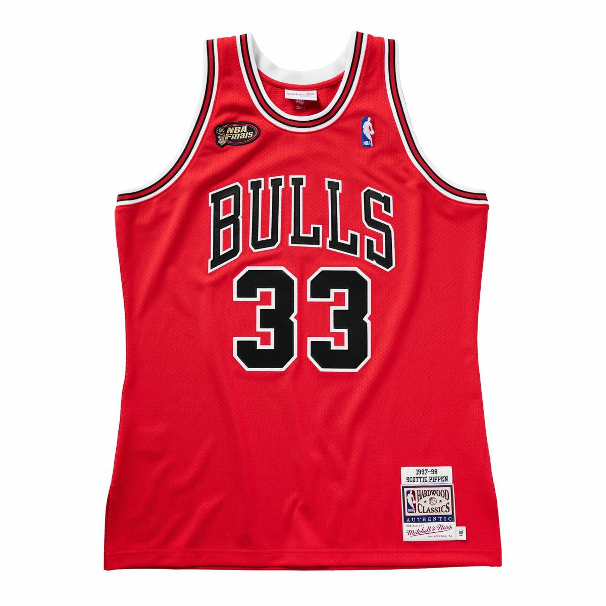 Authentic Jersey Mitchell & Ness Chicago Bulls #33 Scottie Pippen