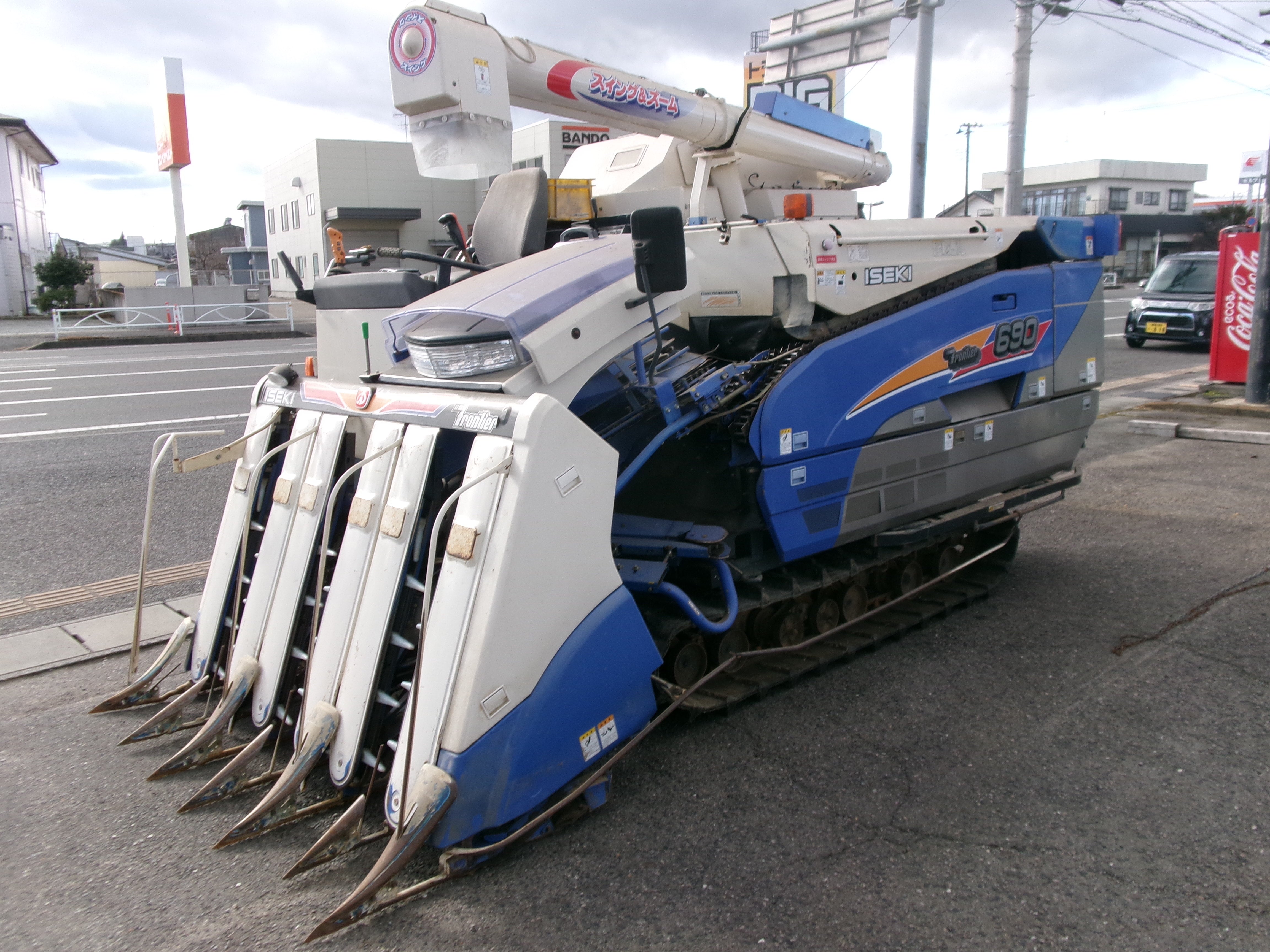 イセキ 中古 コンバイン HFZ690G ZAPLW 90馬力 – 農キング