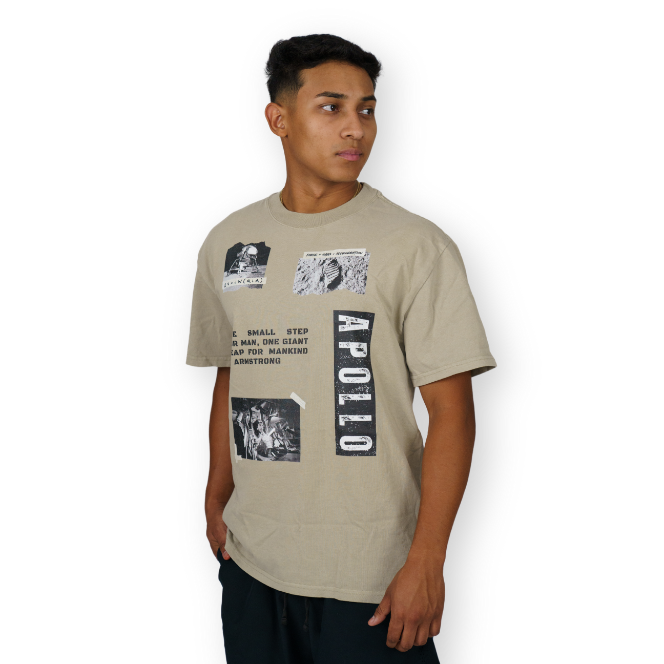 Apollo Collection - Designer Eucalyptus Oversized Faded T-Shirt