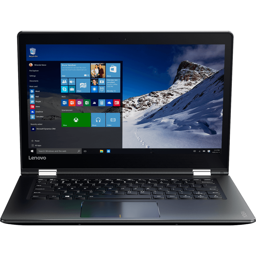 Notebook Lenovo Yoga, Intel Core I3, 4GB, 500GB, 14'', Preto - 510