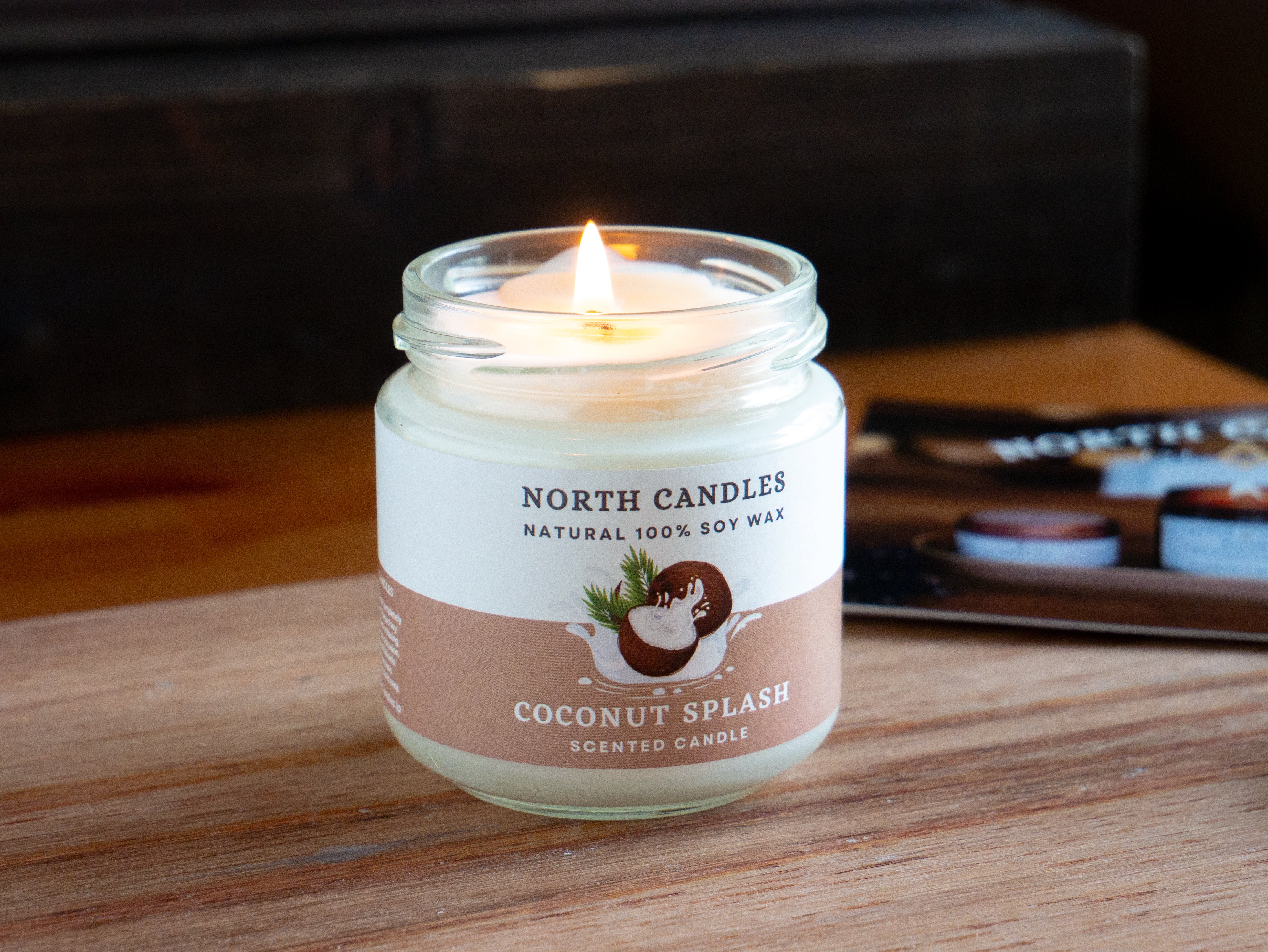 ココナッツスプラッシュビンキャンドル – North Candles