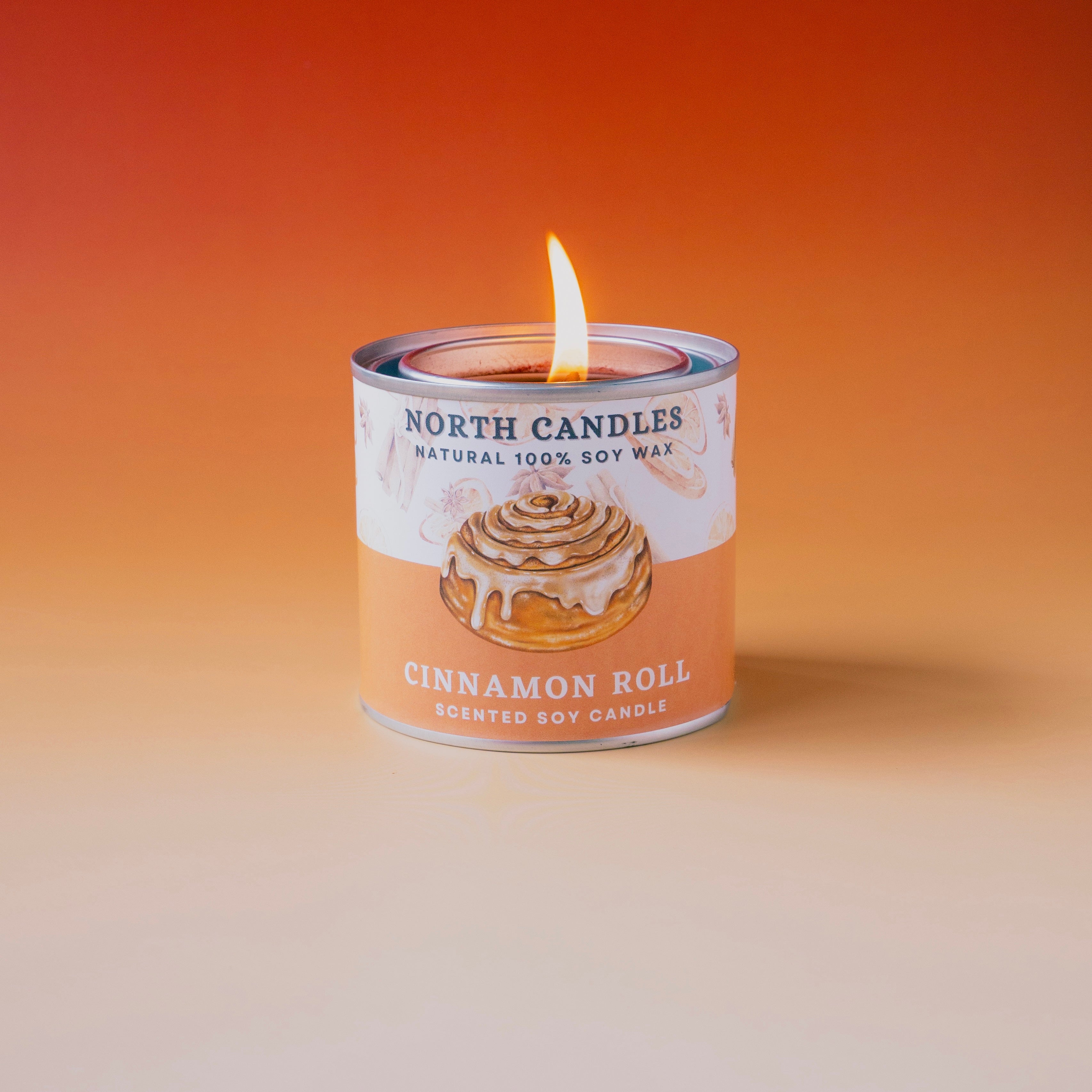 シナモンロールアロマキャンドル North Candles - 100％ ソイ