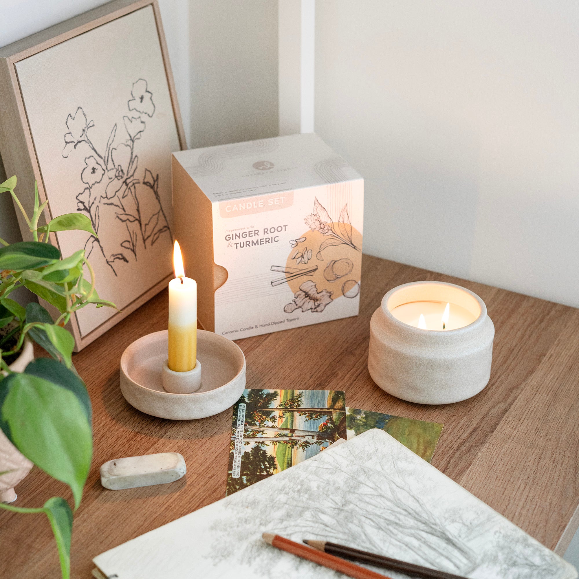 Mindful Moments Candle Set - Ginger Root & Turmeric – Northern