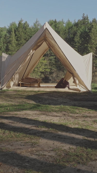 Zip-in-floor, Asgard 19.6 - 8-10 person - Natural