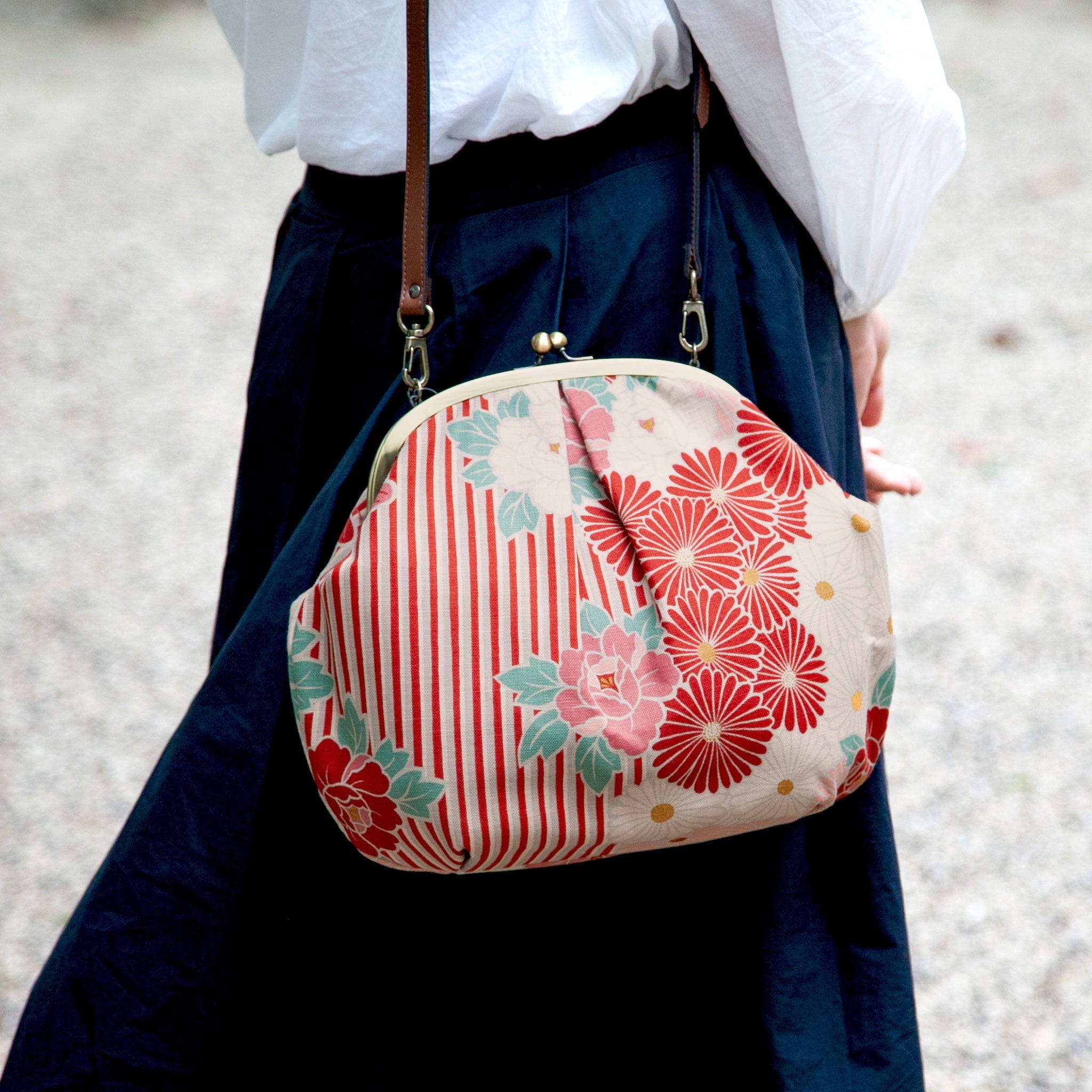 のレン がま口ショルダーバッグ レトロフラワー – NOREN JAPAN 公式通販