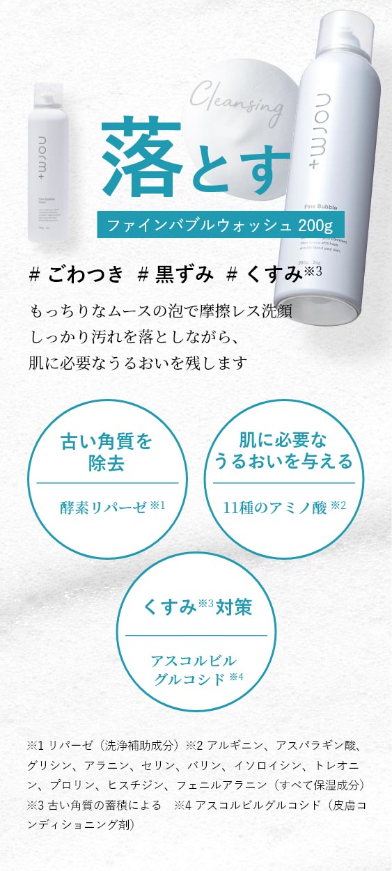 新品】愛沢えみりノームプラス norm+ ファインバブルウォッシュ 3本