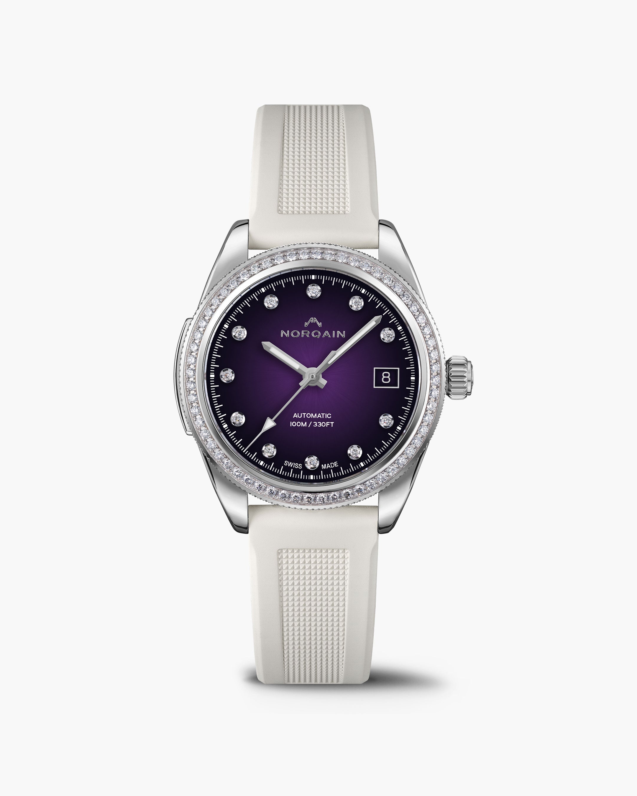 Adventure 37mm Purple Gradient Diamond Bezel | NORQAIN - NORQAIN