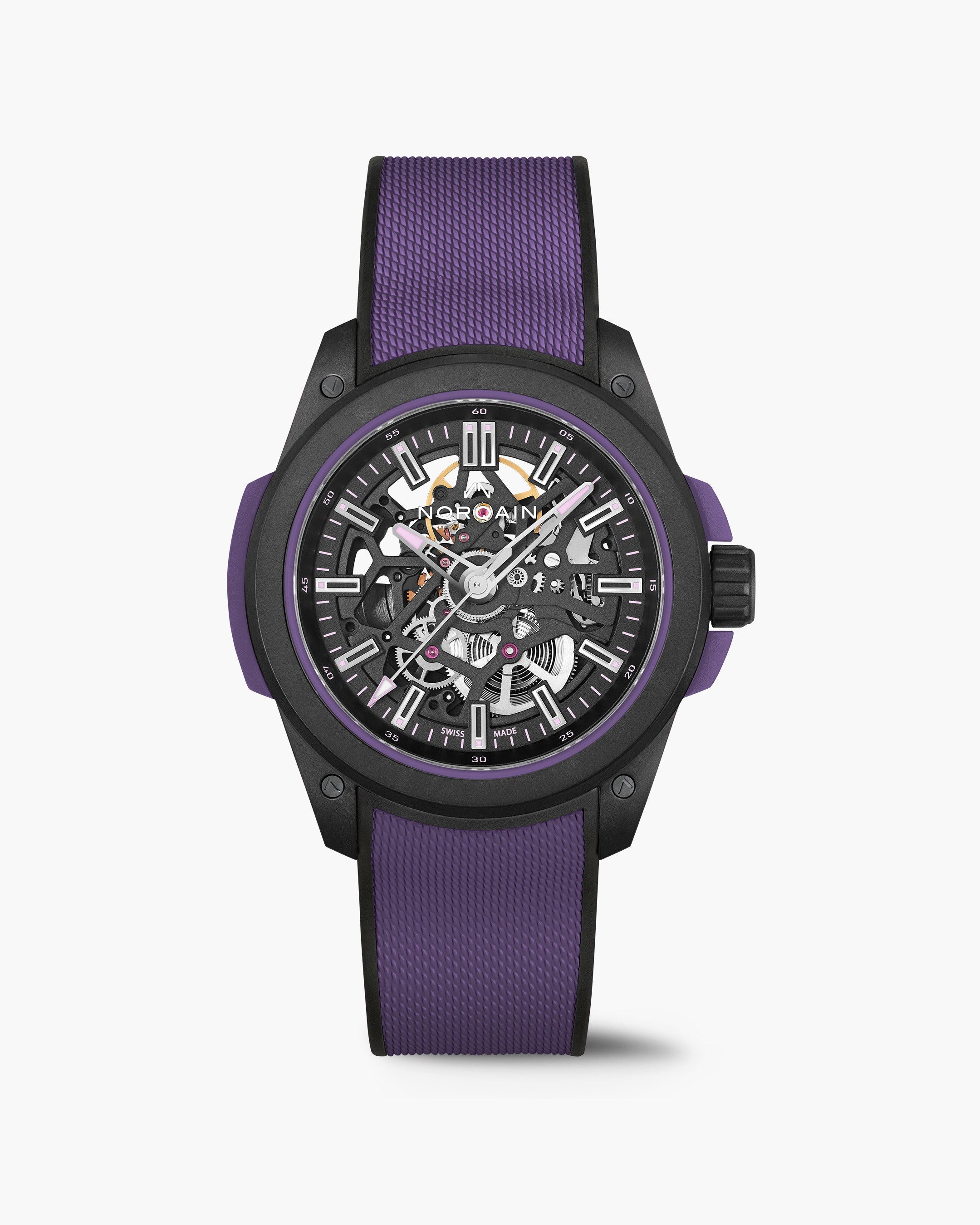 Wild ONE Skeleton 42mm Limited Edition Purple | NORQAIN Swiss Made