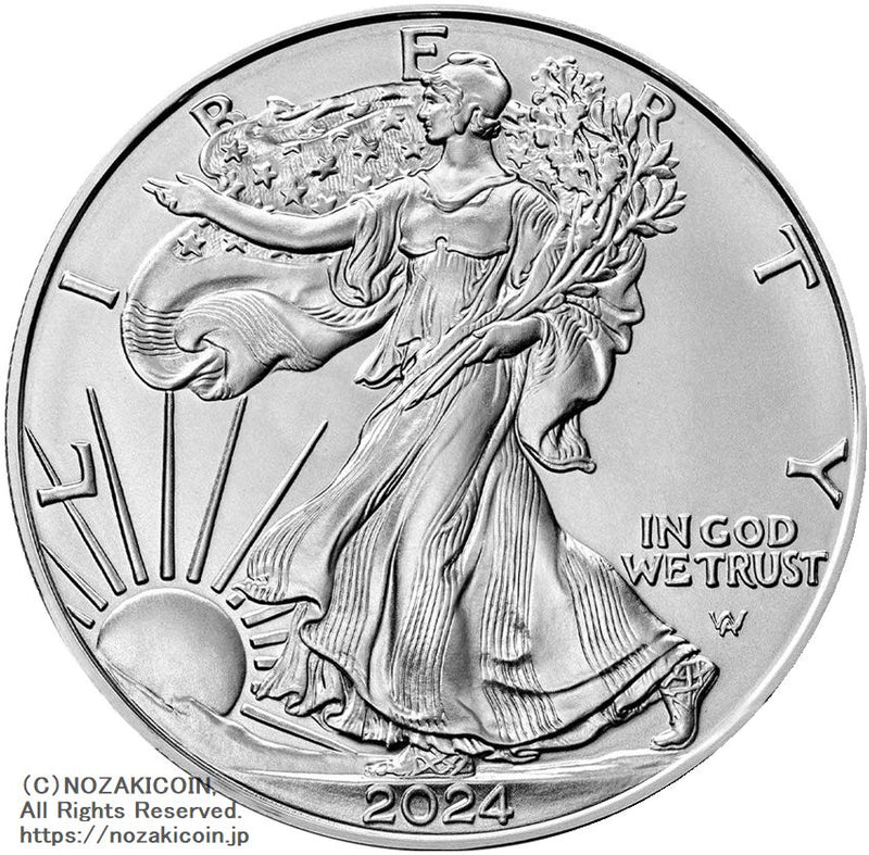 アメリカ 1ドル銀貨 イーグル 2024年 – 野崎コイン