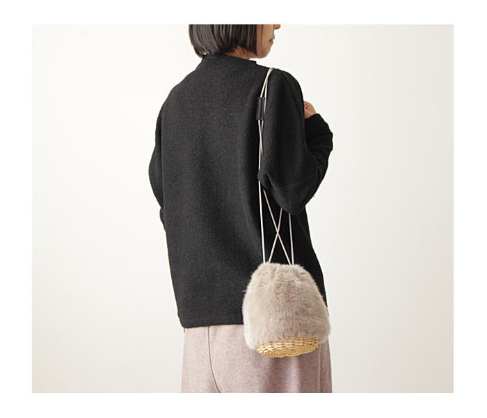 The Bagmati(バグマティ)ファー付き かごバッグ | 山口県下関市の洋服