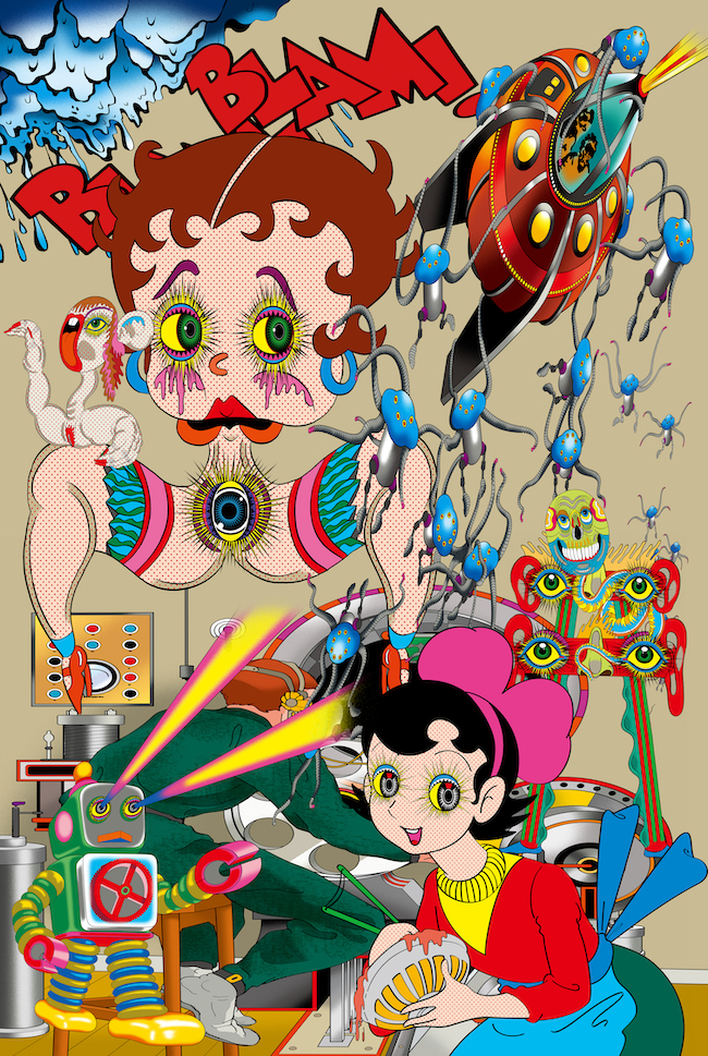 田名網敬一と赤塚不二夫、まさかのコラボ展が実現＠PARCO MUSEUM TOKYO