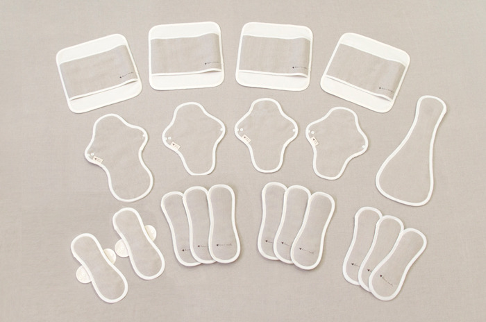 満月セット」 (1クール分/布ナプキン20枚入) 洗剤50g付