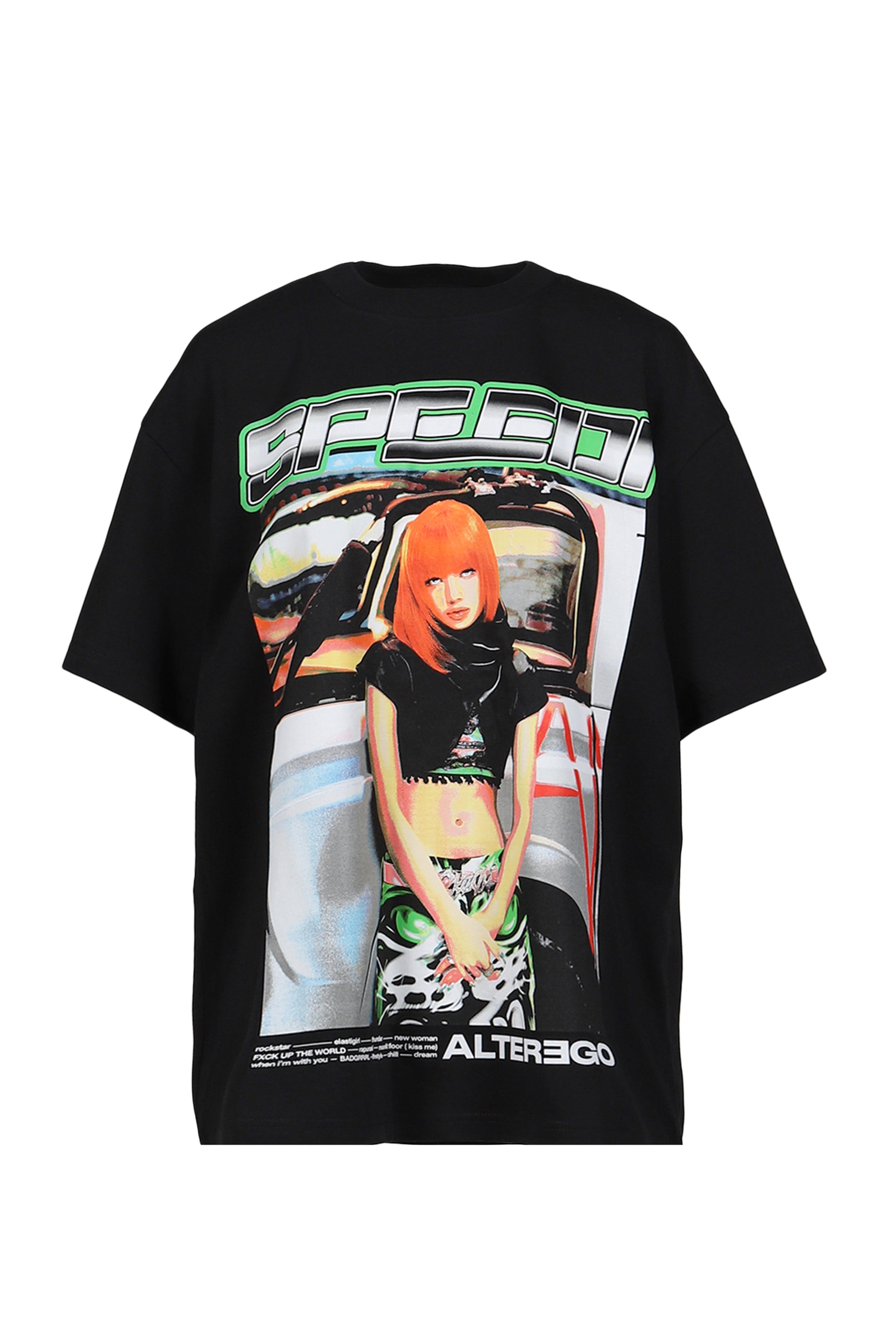 LISA ALTER EGO MERCHANDISE SPEEDI T-SHIRTS / BLK - NUBIAN