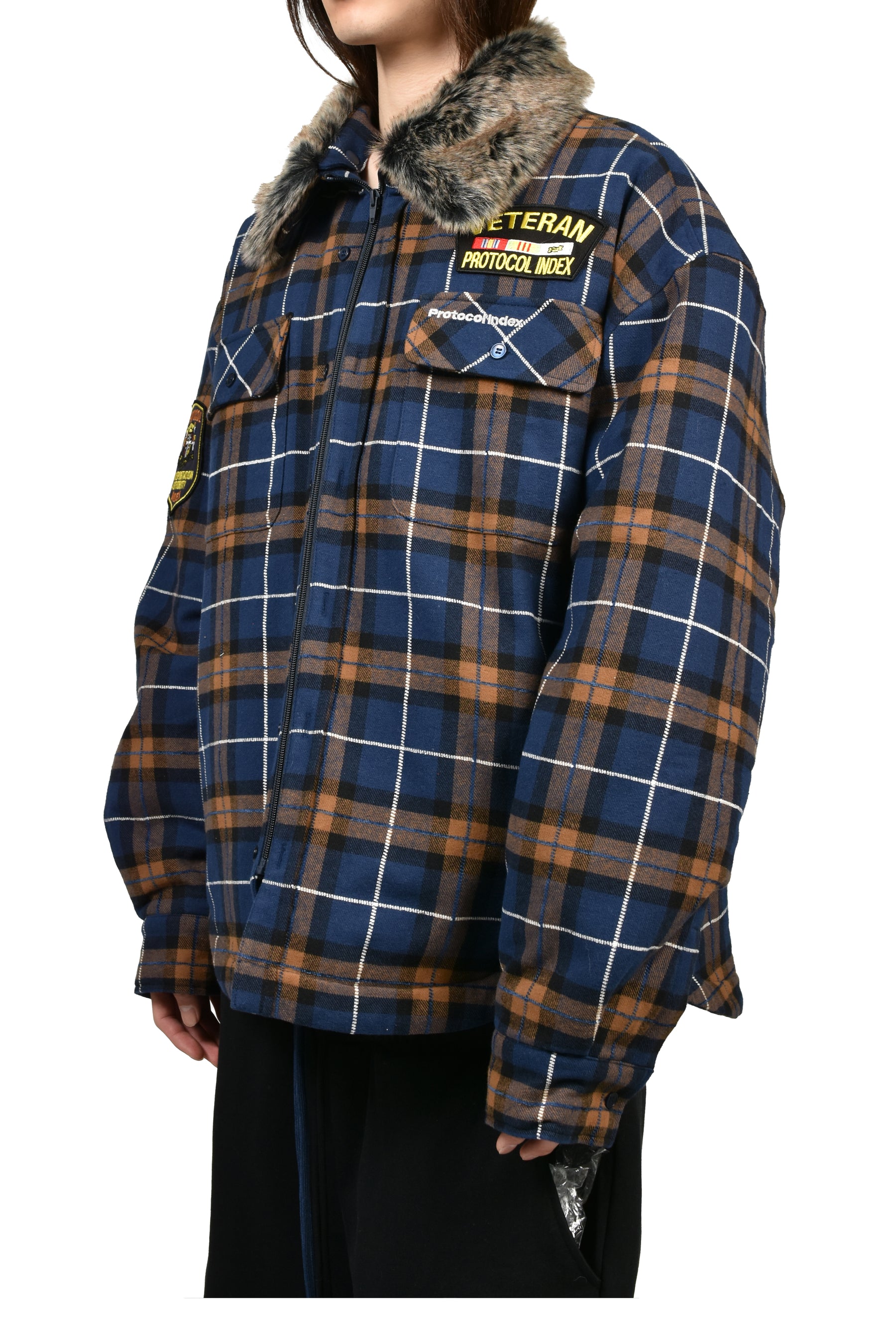 Protocol Index プロトコル インデックス SS26 FUR FLANNEL CHECK