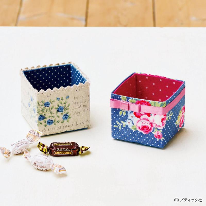 簡単リサイクル作品「はぎれと牛乳パックの小物入れ」作り方｜ぬくもり