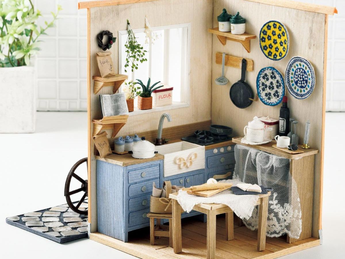 ミニチュアハウス「憧れの南仏のキッチン」の作り方(11ページ目)｜ぬくもり