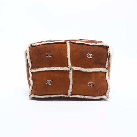 シャネル CHANEL 6番台 ココマーク ムートン ボア ショルダーバッグ