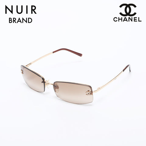 シャネル CHANEL ココマーク リムレス フレームレス ラインストーン