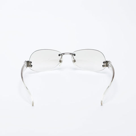 シャネル CHANEL リムレス フレームレス クリア ココマーク サングラス