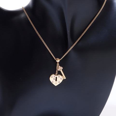 シャネル CHANEL ココマーク ハート 鍵 02 ネックレス ゴールド WS6968