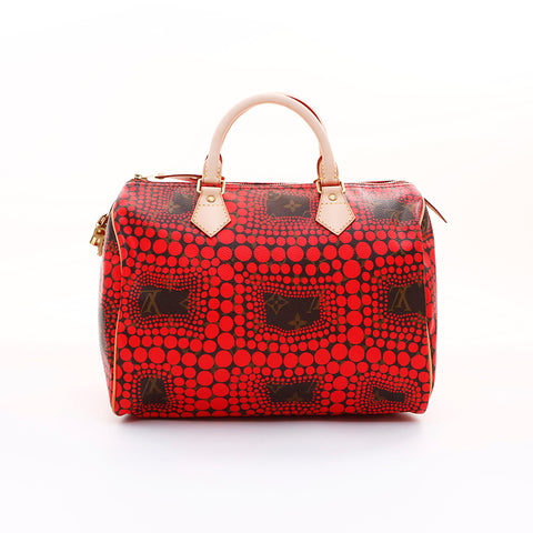 ルイ・ヴィトン LOUIS VUITTON 草間彌生 DU1172 ボストンバッグ レッド