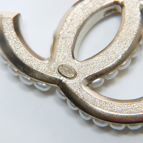 シャネル CHANEL ココマーク A15B パール ブローチ ゴールド WS8445