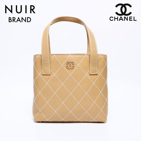 シャネル CHANEL 7番台 ココマーク ワイルドステッチ トートバッグ